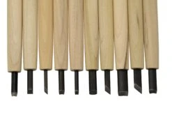 Yoshiharu W-10 Mitomoto Couteaux à Bois Japonais, Set De 10 Avec étui En Tissu 8 Yoshiharu W-10 Mitomoto Couteaux à Bois Japonais, Set De 10 Avec étui En Tissu -Couteaux Soldes Boutique YSH 016 03 yoshiharu