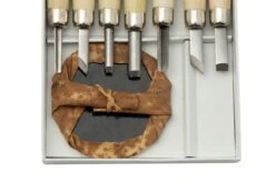 Yoshiharu L-7 Maruichi Couteaux à Bois Japonais, Set De 7 Avec "baren" -Couteaux Soldes Boutique YSH 026 03 yoshiharu